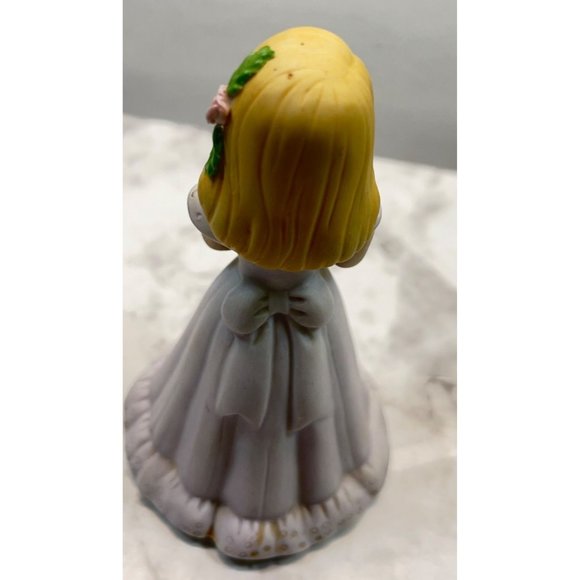 Growing Up Birthday Girls Age 8 Porcelain Blonde Figurine 1981 Enesco - Picture 2 of 8